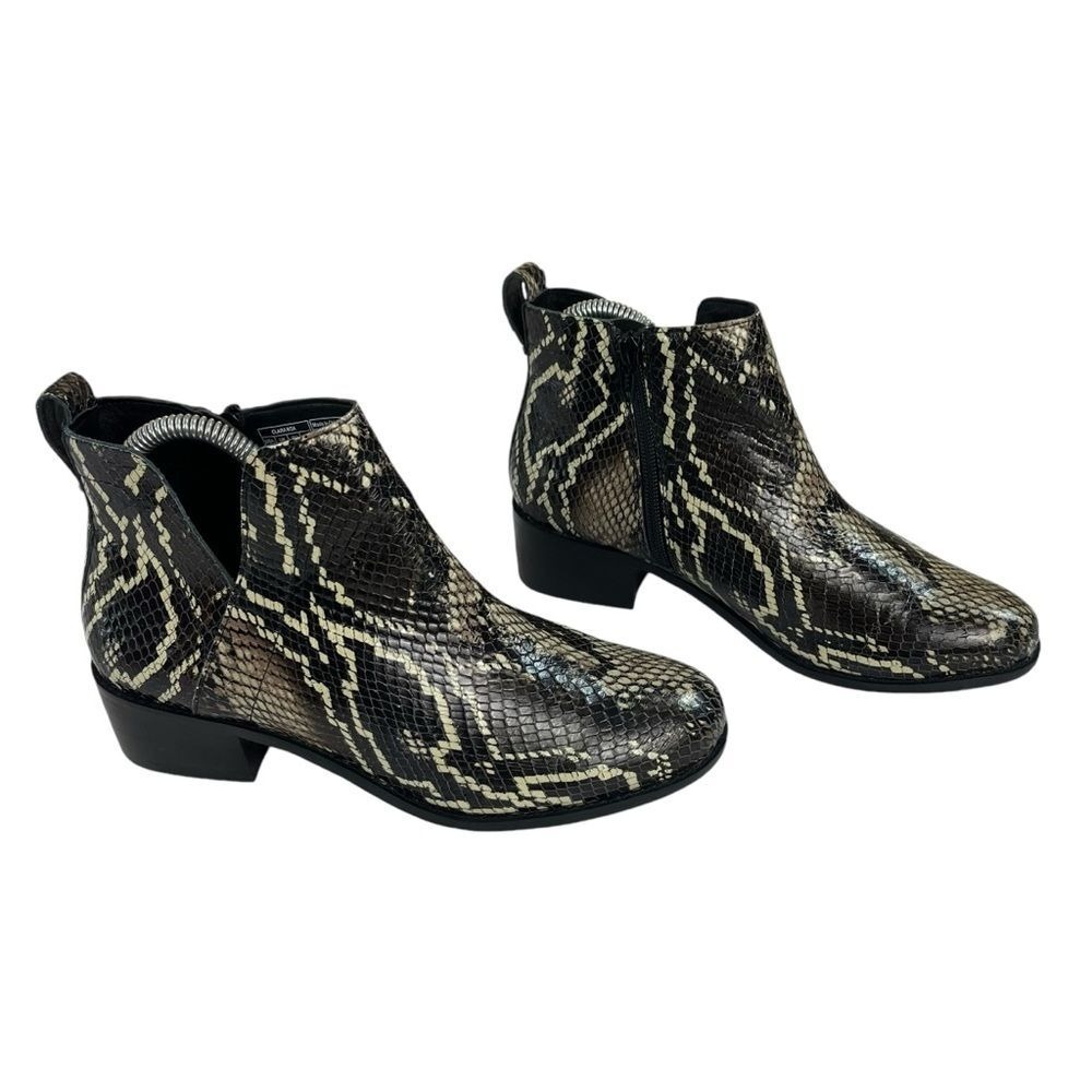 Vionic Clara Boa Snakeskin Ankle Boots Sz 7 Retro Y2K Minimallist Chic Y2K Boots - Picture 2 of 12